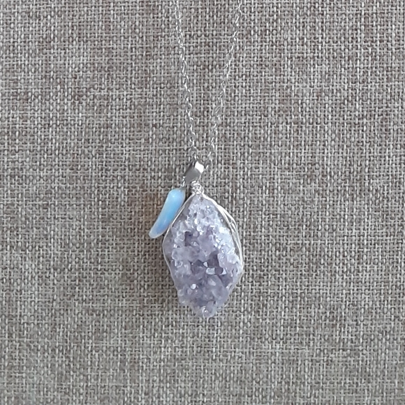 Hand made amethyst necklace - Picture 4 of 4
